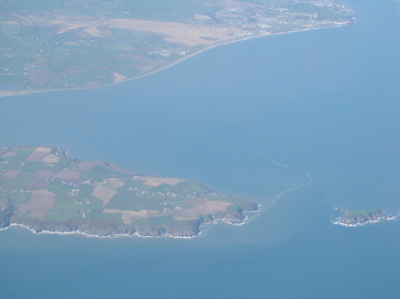 Far edge of the Irish coastline