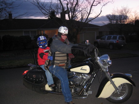 Dad and Colt on a Ride