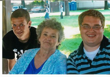 Robby, David and Grandma Marcia Guerin