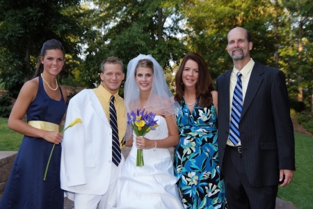 Family pic at Tamara and Dusty's wedding!