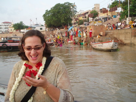 In Varanasi, India in 2008 on the Ganges