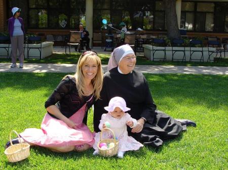 Kim, Jessica & Mother Marguerite on Easter