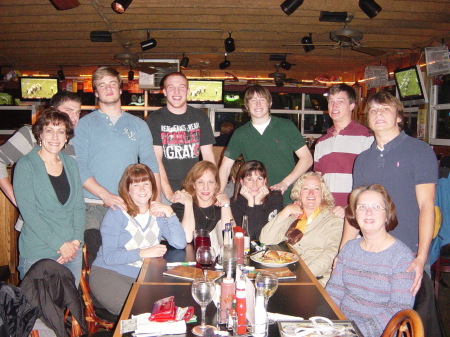 Joe and Mom with friends