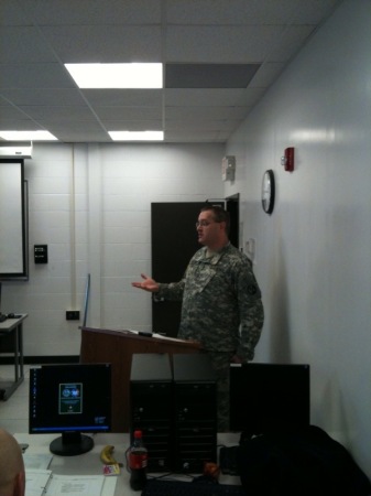 Mark Teaching a Military Class