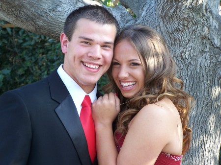 my youngest son with his girlfriend at prom