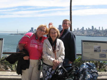 Me with Pam, my sister & our Mom on Alcatraz