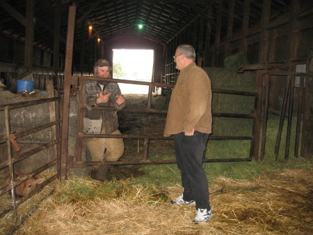 Mike and Friend of mine Randy at Dairy