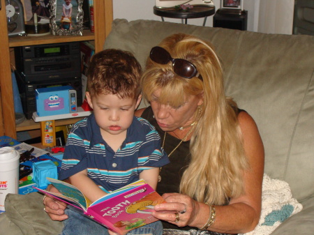 me reading to Carter