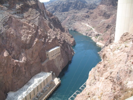 Spectacular View of Hoover Dam.