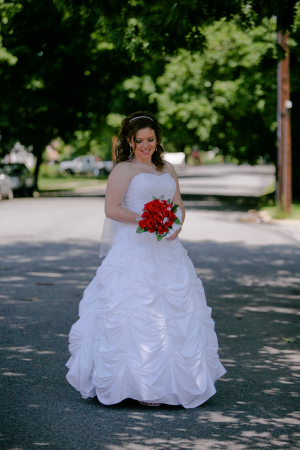 Courtney on her Wedding Day  May 2009