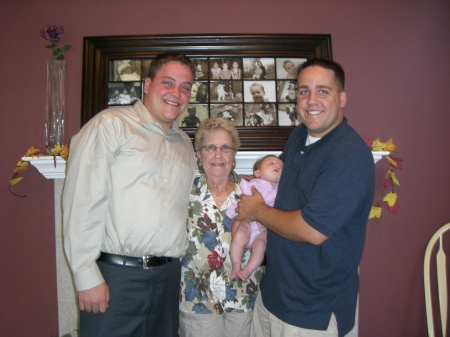 My sons Andrew and Steven with Gramma and Mari