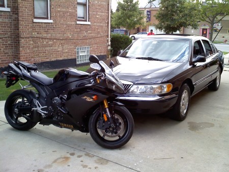 my motorcycle and car