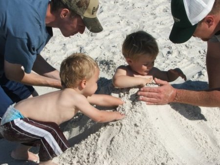 A day at the beach with Dad.