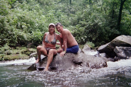 At the waterfall