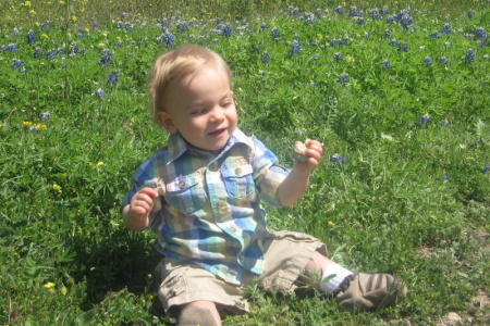 Easter Outfit and Bluebonnets