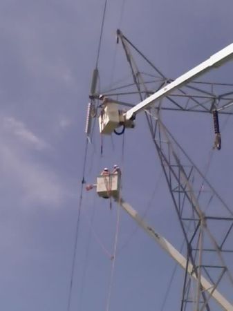 Lineman at work