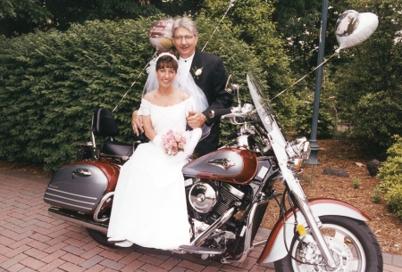Our wedding and our bike