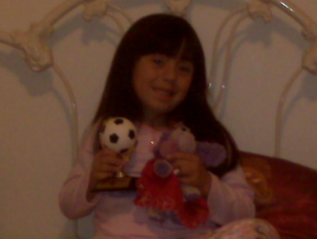 Marissa and her 1st trophy