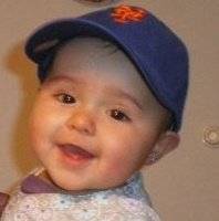 Alexa's first photo with her Mets hat!
