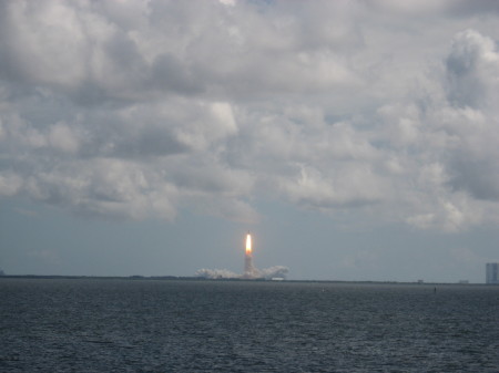 Daytime shuttle launch