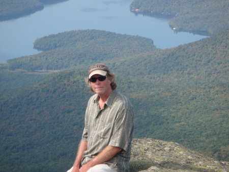 On White face Mountain with Lake Placid below