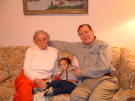 Mom, Caleb & me; Christmas 2003