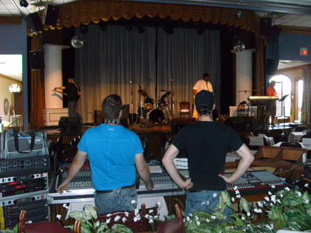 at rehearsal  before the show