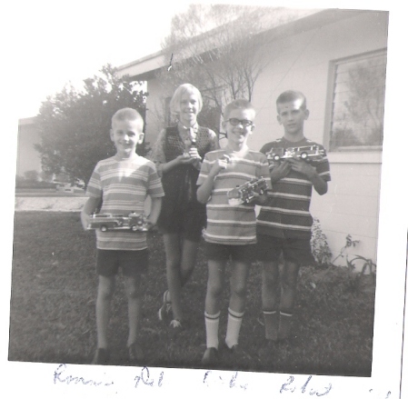 my brothers and me, early 70s