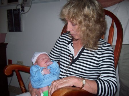 Me with grandson, Trenton, born July 2,2009