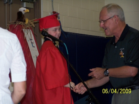 Grandson graduates from kindergarten