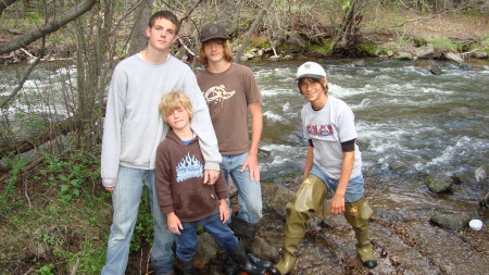 All the Boys goofing at the River!