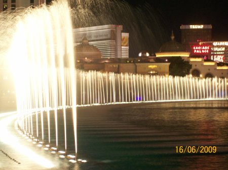 The fountains at the Bellagio