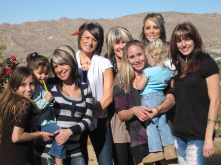 All of my girls and me at Thanksgiving 09