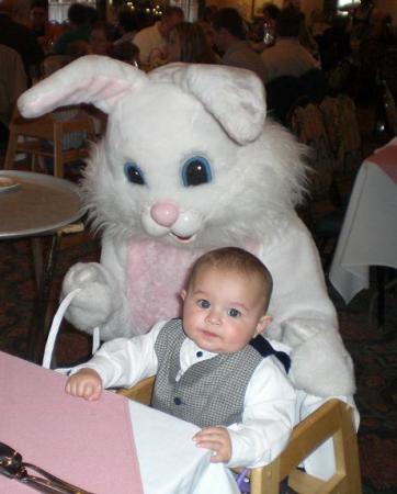 Ryan and the Easter bunny!!