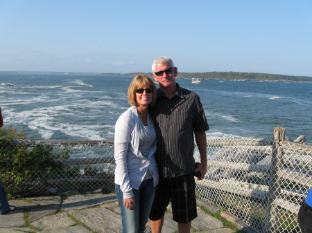 My hubby and I in Maine