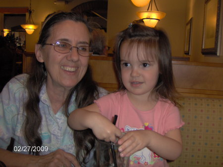 Bree & Grandma at Olive Garden-Feb '09