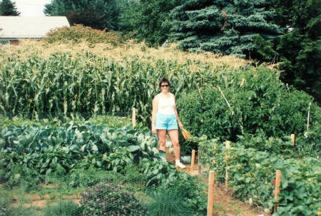 Wife in Veggie Garden