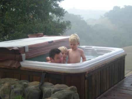hot tub at the ranch
