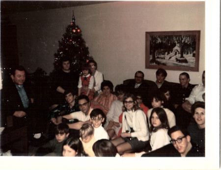 family christmas at  my aunt does when we were
