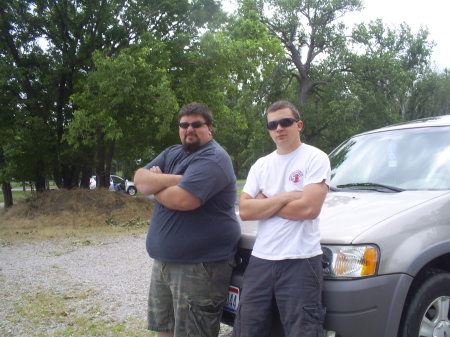 jason and erock at kellys island on my birthda