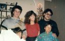 Victor, John Lori Kristina and Kelly xmas 85