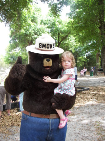 Hope and Smokey at the Black Bear Festival.