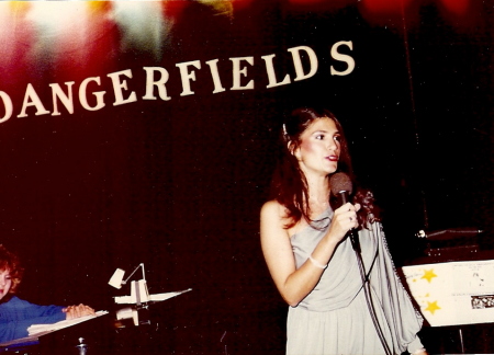 Singing at Dangerfields 1984