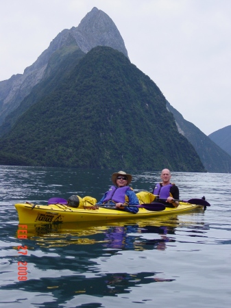 Paddling in Milford Sound