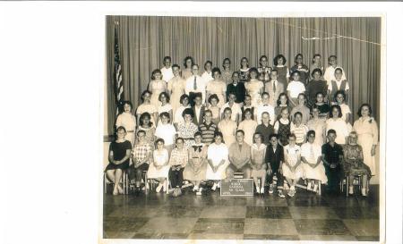 Class photo of graduating class - 1960