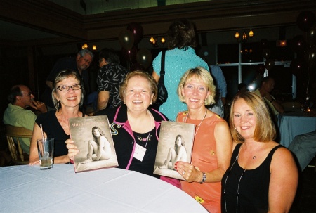 Rosie, Jill, Linda, Maureen with Rosie's book