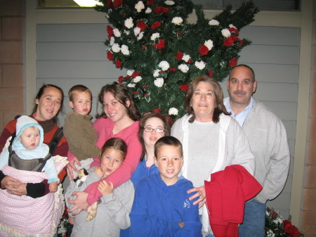 Xmas 2008 with some of the Grand Children