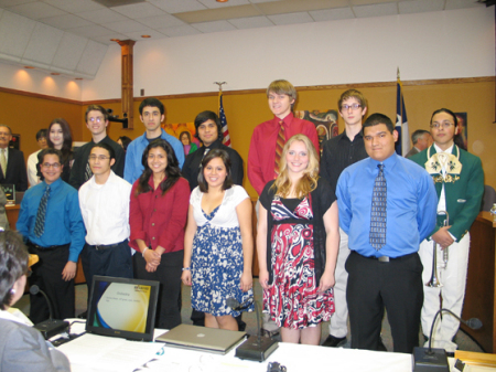 Choir students recognized at School Board Mtg