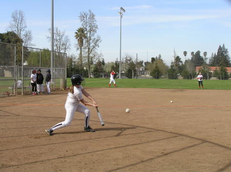 My youngest at Softball.