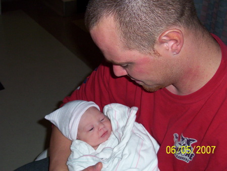 Justin and my grandaughter Skyler